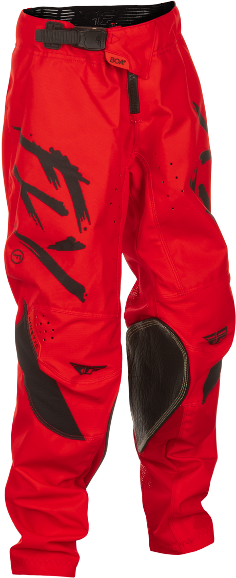 Fly Racing Kinetic Stoke Pant for Motocross - California/Nevada Red/Black, Size 20