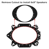 DS18 OEMADAPT6X9 Universal Mounting Bracket for 6.5-inch and 6x9-inch Speakers – Compatible with Chevy, Toyota, Ford Vehicles