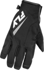 Fly Racing Title Gloves Black/White XL - Weatherproof Motocross Gloves for Cold Weather Riding