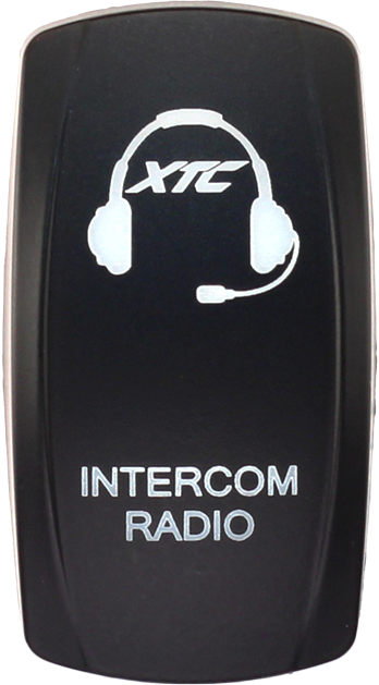 XTC Power Products SW00-00115027 Dash Switch Rocker Face for Intercom and Radio - Universal Vehicle Fit
