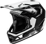 Fly Racing Rayce Repeat Bicycle Helmet Black/White - Universal Fit for Mountain and Road Bikes, Size Small