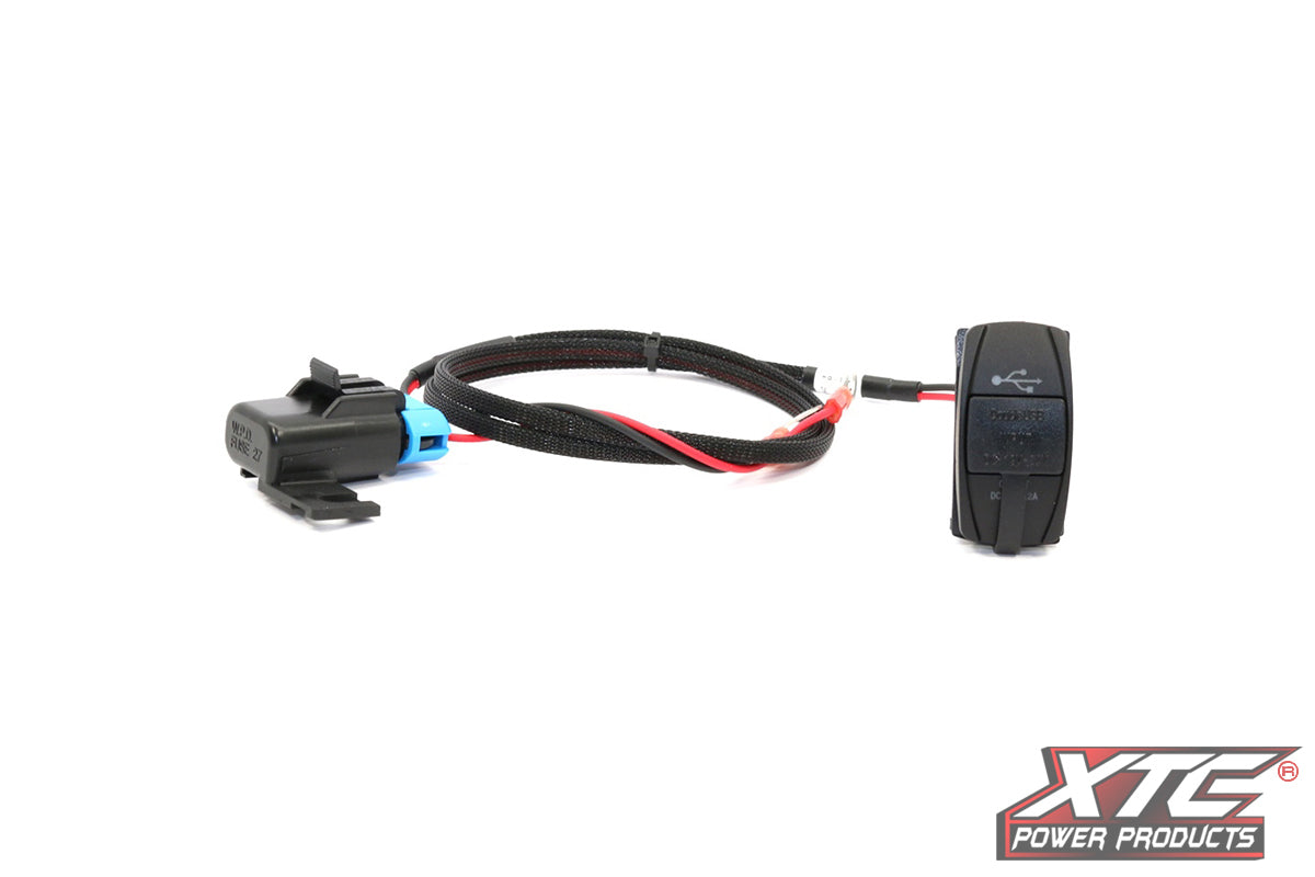 XTC Power Products Plug N Play Dual USB Power Port for Polaris RZR XP Models