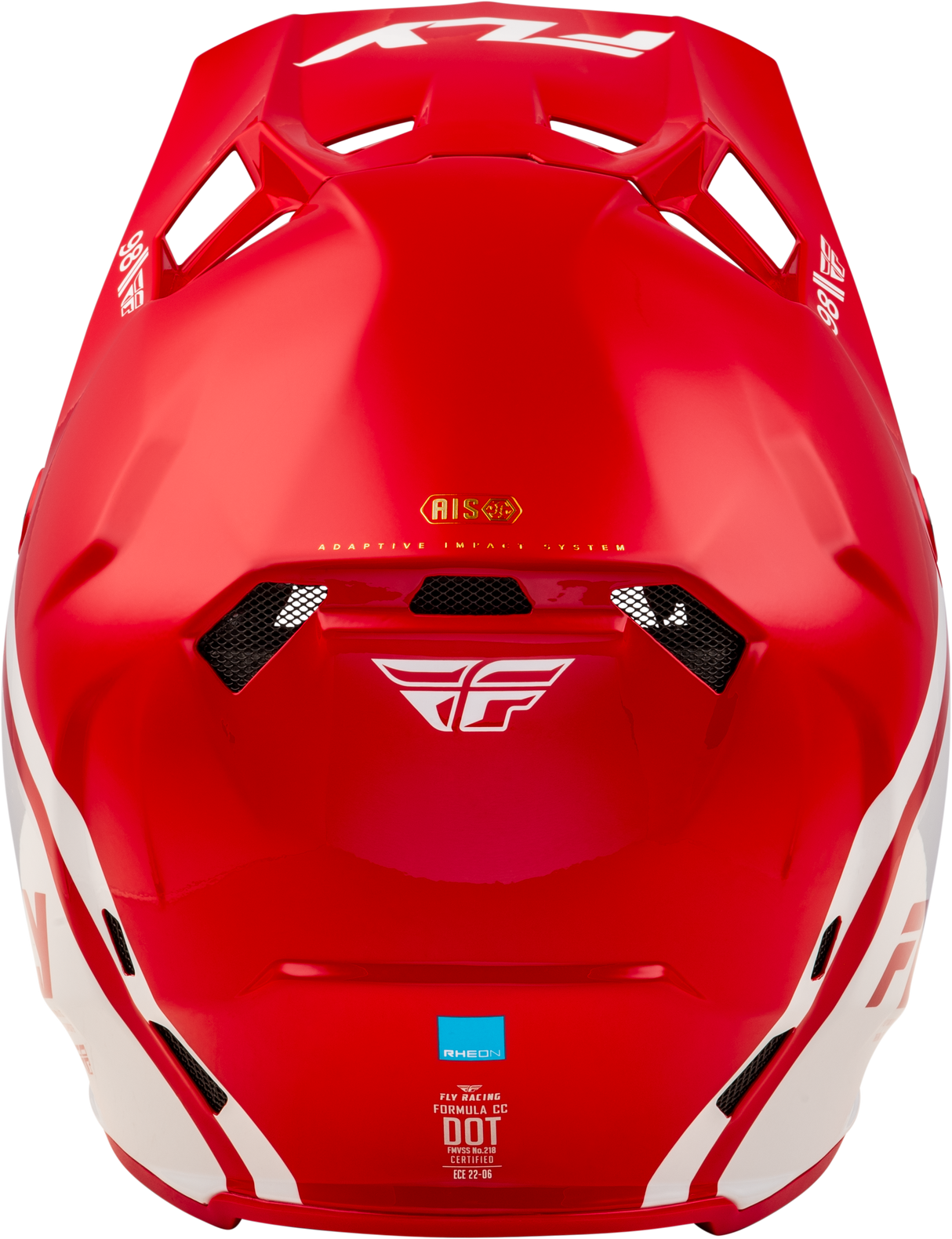 Fly Racing Formula CC Objective Helmet - Red/White, XL for Motocross and Off-Road Vehicles