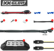 XK GLOW 4-Piece RGB Rock Light Kit with App Control for Jeep Wrangler, Toyota Tacoma, Ford F-150