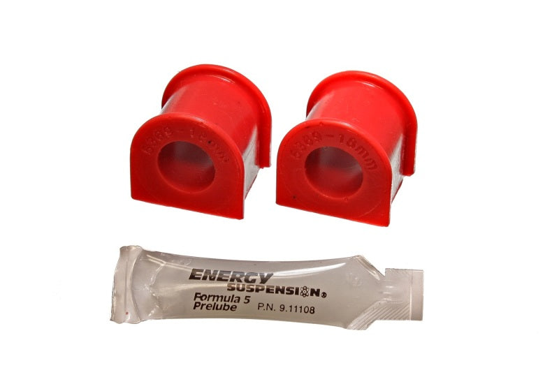 Energy Suspension 16.5110R Performance Polyurethane Front Sway Bar Bushings for 1989-1991 Honda Civic and CRX (18mm Bar Diameter)