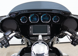 KOSO BA064911 4-Piece Blue LED Gauge Set for Harley-Davidson Touring and Trike Models