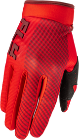 Fly Racing Youth F 16 Gloves - Red for Motocross and Off-Road Performance