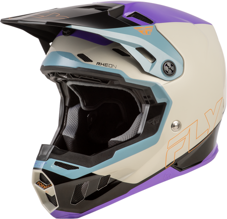 Fly Racing Formula CC Glide Helmet for Motorcycle, Large - Purple/Stone/Black