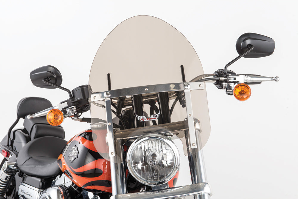 Slipstreamer HD-0 Windshield Smoke 1 1/4" for Harley-Davidson Motorcycles