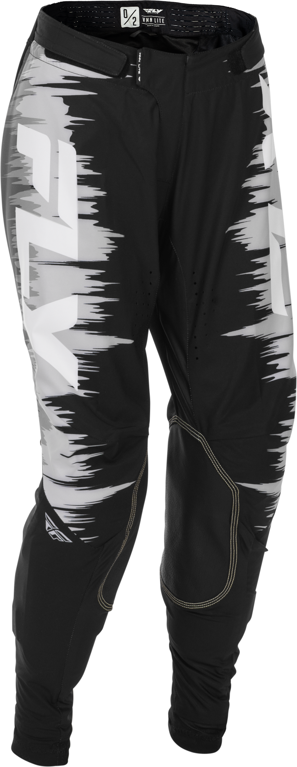 Fly Racing Women's Lite Pants Black/Grey/White Size 09/10 – Motorcycle Riding Gear for Women with Comfort Mesh Liner and Adjustable Waist