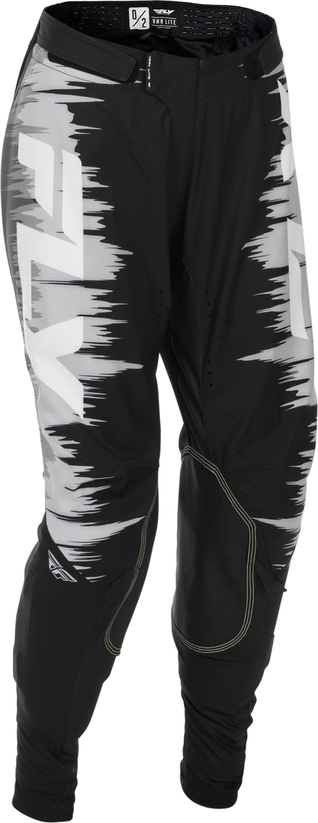 Fly Racing Women's Lite Pants Black/Grey/White Size 05/06 – Motorcycle Riding Apparel for Women with Comfort Mesh Liner and Heat Shield Panels