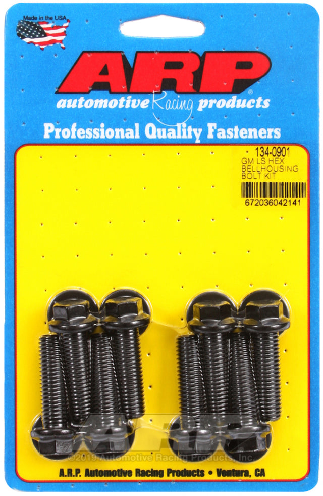 ARP GM LS Hex Bellhousing Bolt Kit Part #134-0901 for GM LS Engines
