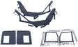 Seizmik Rear Door for Polaris Ranger Mid Size with Round Roll Cage Tubes - Part 52-06005
