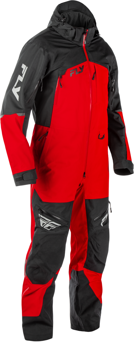 Fly Racing Incline Monosuit Red/Black XT - Waterproof Motorcycle Suit for Off-Road and Adventure Riding