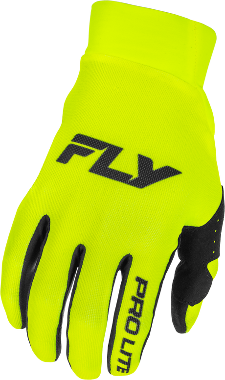 Fly Racing Pro Lite Gloves Hi Vis/Black 3X - Lightweight Race Gloves for Motorcycle and ATV