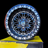 H350 Hostile Apex Gloss Black & Milled UTV BEADLOCK Wheel 6x5.5
