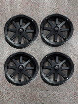 SET of 4 - HL9 Beadlock Wheels (Matte Black) 4x137 18x7 (45mm)(GARAGE SALE)