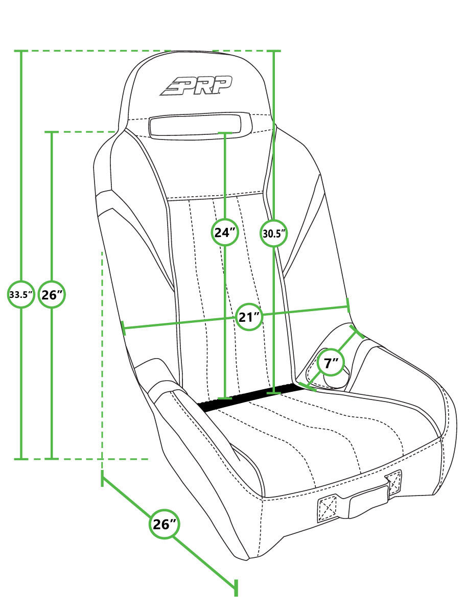 GT/S.E. Suspension Seats Kit for Polaris RZR PRO XP, PRO R, Turbo R (Pair)