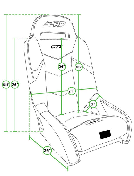 GT3 Suspension Seats Kit for Honda Talon (Pair)