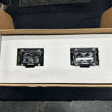 BA-2 Flush Mount LED Light Pods (Pair) CLEAR LENS SPOT /BEAM NO HARNESS(GARAGE SALE)