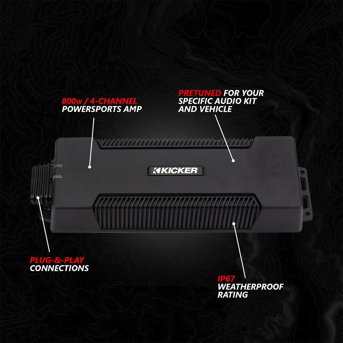 Can Am Maverick R Phase-6 K-Spec 1650watt 6-Speaker System with 8" Horns | SSV Works
