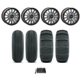Can Am Maverick R SB-8 Beadlock Wheel (Matte Brushed Grey) / Sand Series Tire Package