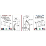 60" UTV Pro-S Steel Plow Blade | KFI Products