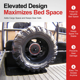 POLARIS RANGER GENERAL PATENTED BED MOUNTED SPARE TIRE CARRIER