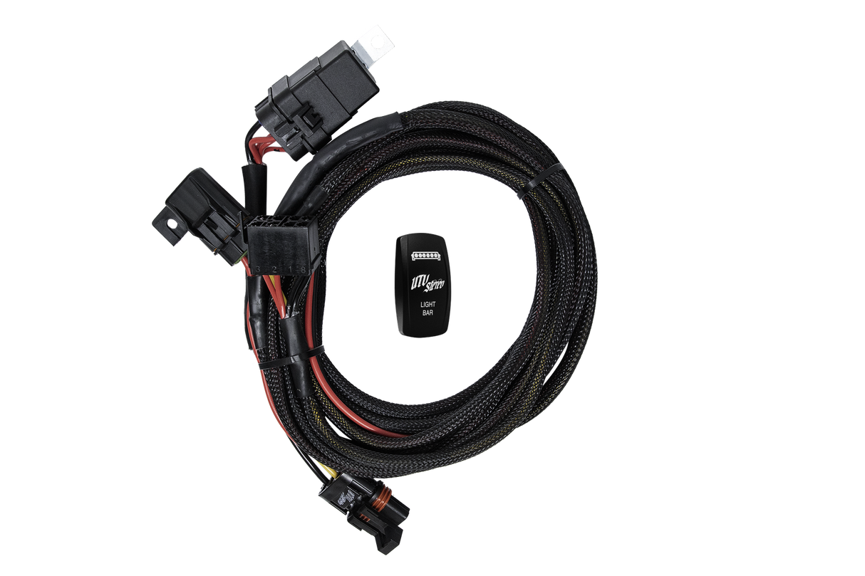 RZR® Pro Series High Current Harness + Rocker Switch & Pulse Bar Plug