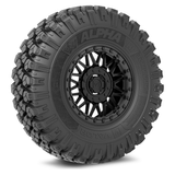 Alpha V08 (Satin Black) Wheel & Tire Package | Valor Offroad