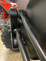 Can-Am X3 Billet Aluminum Radius Rod Plate by AJK Offroad Extreme Side View Installed No Hook