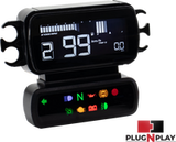 KOSO D2 HUD Gauge for Harley Davidson FLHTCUL, FLHTKL, FLTRXS, FLHR Models (Part Number: BA080030)