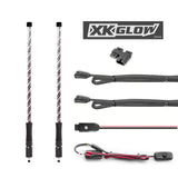 XK GLOW 2 Pc 32-Inch LED Whip with Dual Mode Dash Controller for Off-Road and Vehicle Customization