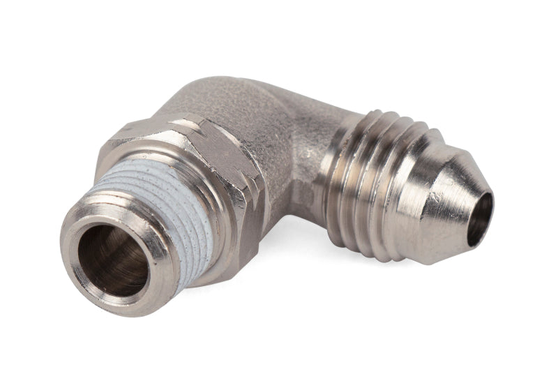 Air Lift 1/8 Inch MNPT x 4AN Swivel Elbow Fitting for Automotive Applications
