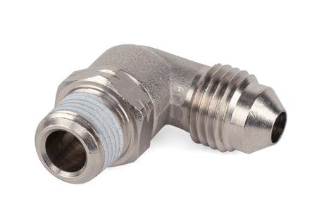 Air Lift 1/8 Inch MNPT x 4AN Swivel Elbow Fitting for Automotive Applications