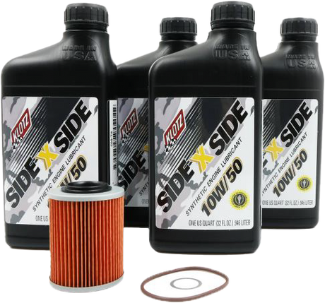 Klotz KU-105 Side-By-Side Oil Change Kit with Oil Filter for Can-Am Maverick X3 Turbo Models