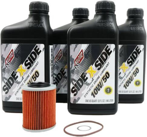 Klotz KU-105 Side-By-Side Oil Change Kit with Oil Filter for Can-Am Maverick X3 Turbo Models