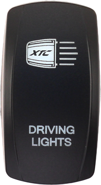 XTC Power Products SW00-00105010 Dash Switch Rocker Face for Driving Lights – Universal Vehicle Fitment