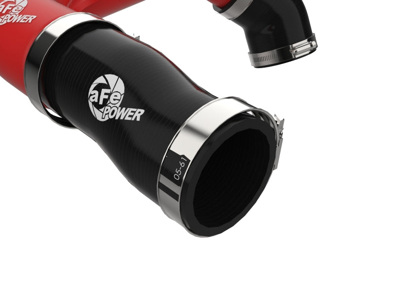 aFe BladeRunner 2-1/2 Inch Aluminum Hot Charge Pipe for Jeep Wrangler JL 2.0L Turbo - Red