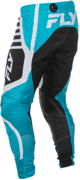 Fly Racing Lite Pants Blue/White/Black Size 28 – Lightweight Motorcycle Riding Pants with Mesh Panels and BOA® Fit System for Men and Women
