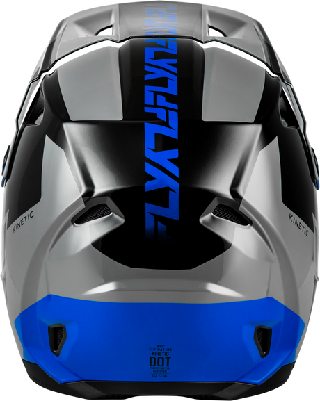 FLY Racing Kinetic Crest Helmet for Off-Road Motorcycles – Size XL, Grey/Black/Blue