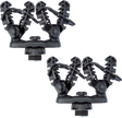 KOLPIN Rhino Grip XLR Double LINQ - Heavy-Duty ATV and UTV Gear Mount with Adjustable Clamps