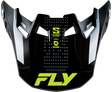 Fly Racing Formula S Carbn Protocol Visor Black Carbon with Grey and Hi-Vis Accents for Motorcycle Helmets (Medium/Large)