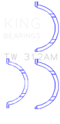 King Engine Bearings Chevrolet V8 6.6L Turbo Diesel 2001-09 Thrust Washer Set