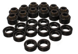 Energy Suspension Hyper-Flex Polyurethane Body (Cab) Mount Set for 1995-1999 GMC C2500 Suburban, Yukon XL 2WD - Black