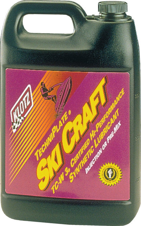 Klotz TC W3 Skicraft Techniplate Oil 1 Gallon for High-Performance 2-Cycle Personal Watercraft Engines