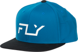 Fly Racing Fly Flow Hat Blue with Adjustable Snapback for Off-Road & Motorcycle Enthusiasts