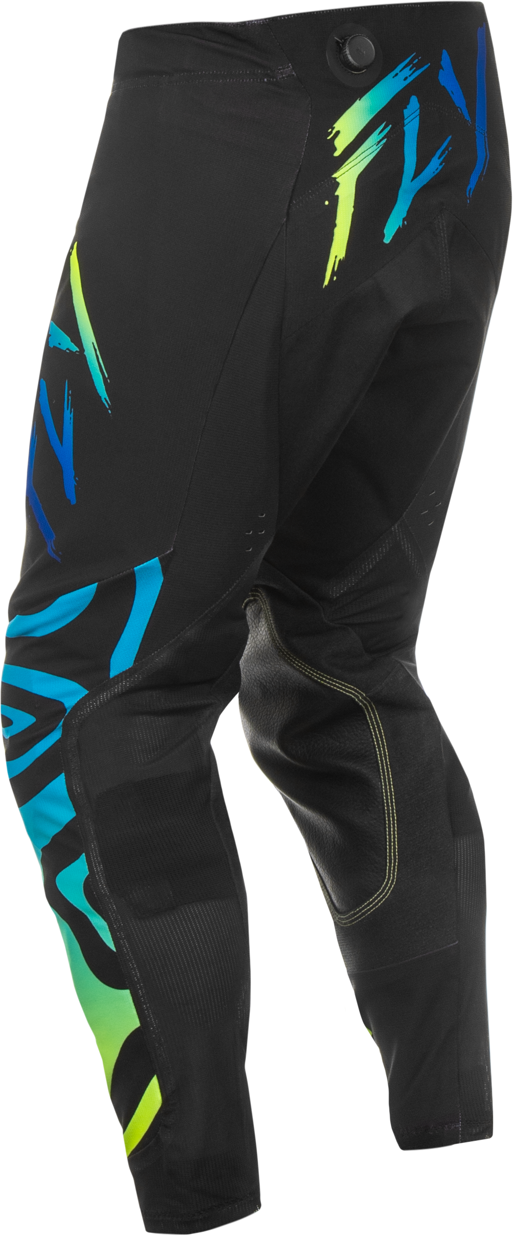 Fly Racing Evolution DST Zen Pants Black/Blue/Hi Vis Size 28 – Durable Motocross Riding Pants with Advanced Ventilation and Custom Fit