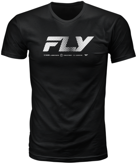 Fly Racing Worldwide Tee Black XL - Premium Cotton Motorcycle T-Shirt for Adult Riders