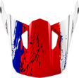 Fly Racing Yth Kinetic Drip Helmet Visor for Youth Motorcycles - Red, Black & White